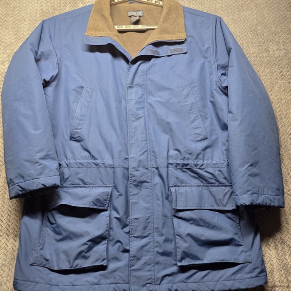 Lands' End Other - VTG Lands' End Polartec Fleece Lined Insulated Winter Parka‎ Men's XXL Tall Blue